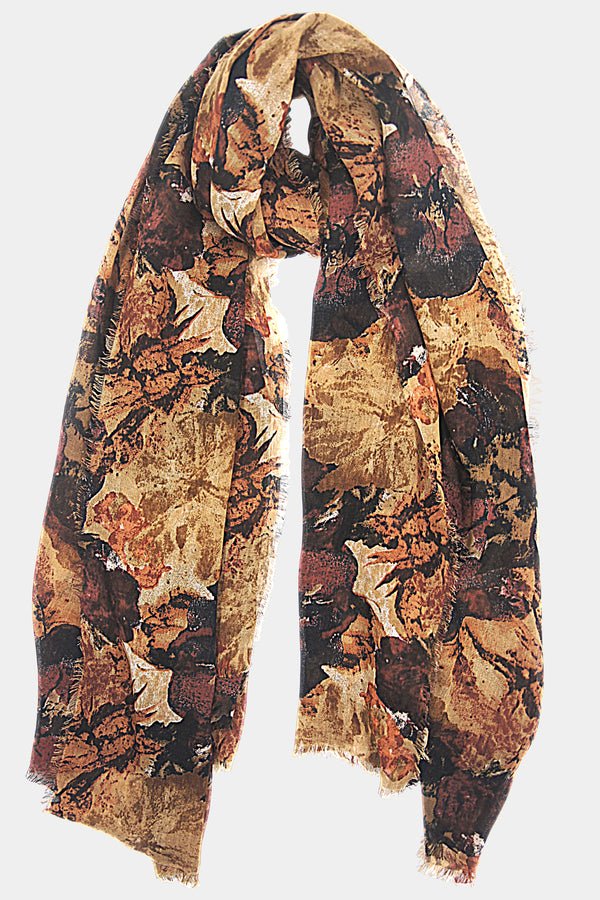 Digital Look Painted Flowers (SE-1913_Black)